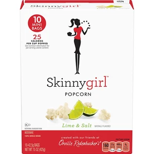 Skinnygirl Lime & Salt Flavored Microwave Popcorn, 10 Count Mini Popcorn Bags (6 - Picture 1 of 12