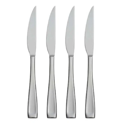 Oneida MODA (GLOSSY) 18/10 Stainless Flatware - Steak Knives SET of FOUR