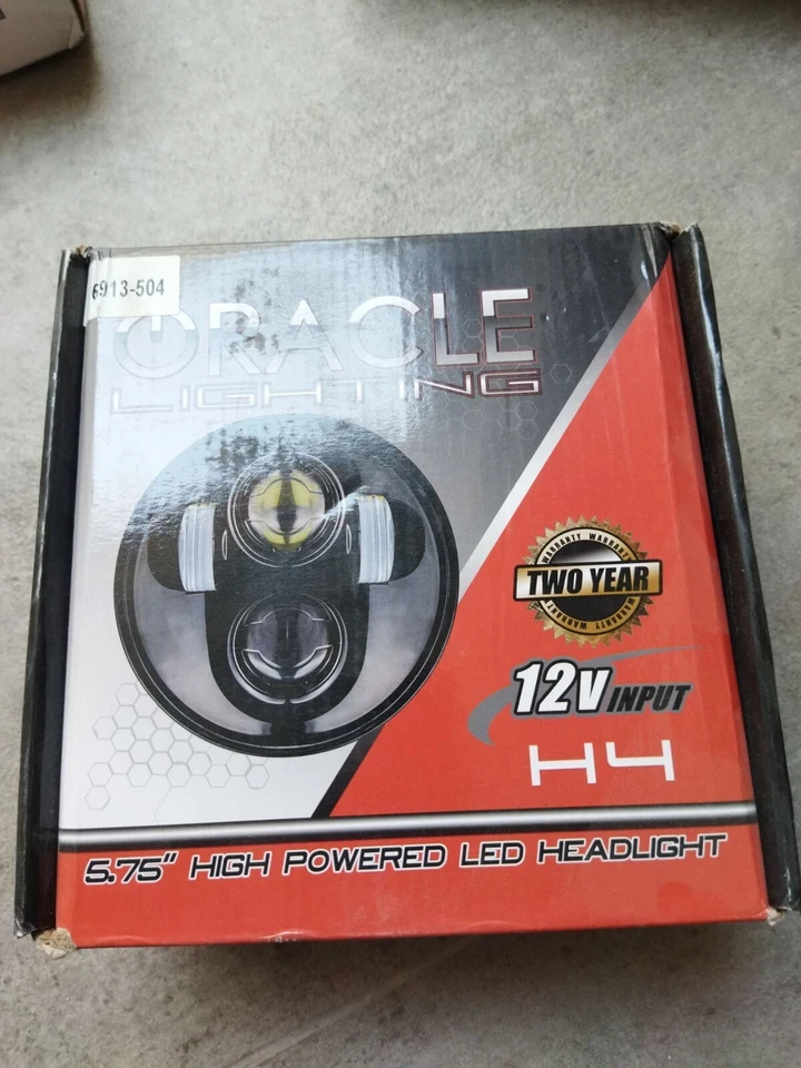 Oracle Lighting 6914-504 5,75 pulgadas Faro LED de repuesto 40W, bisel negro, 60 Foto 1 de 1