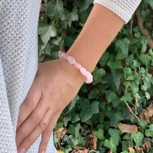 Rose Quartz Chunky Bracelet, ships fast USA! - Picture 1 of 3