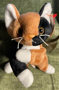 TY Original BEANIE BABY "CHIP" el Gato Calico - MWT - Introducido 1996 - Retirado - Imagen 1 de 8