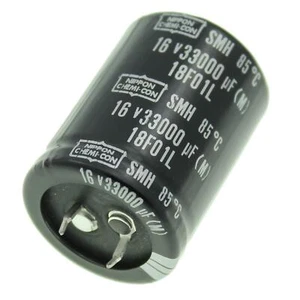 2x Snap-In Elko Kondensator Radial 33000µF 16V 85°C SMH16VN333M30X40T2 d30x40mm - Picture 1 of 1