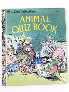 Animal Quiz Book A Little Golden Book Edith Kunhardt Kelly Oechsli 1983 309-50 - Imagen 1 de 12