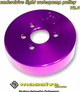Massive Under Drive Light weight Aluminum Water Pump Pulley Duratec 2.0 2.3 WP 7 - Picture 1 of 2