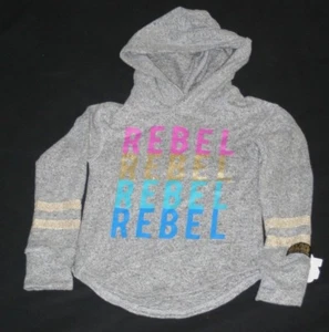 STAR WARS REBEL GOLD GIRLS HOODED LONG SLEEVE SHIRT X-SMALL 4 5 NEW - Picture 1 of 2