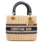 Dior Handbag Lady Oblique Medium M0565Cmvo 2Way Shoulder Basket Bag Used Christi