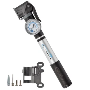 Portable Presta Valve Bike Hand Pump with PSI Pressure Gauge - Frame Mount Bi... - Picture 1 of 6