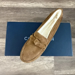 Mocasines Cole Haan Evelyn Bow Driver para mujer talla 7,5B gamuza piel sintética forrados - Imagen 1 de 12
