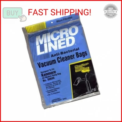 Home Care Products Kenmore 50688 micro sacos de papel forrados, pacote com 3 - Imagem 1 de 2