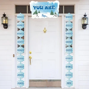 Winter Affirmation Station Classroom Door Banner Snowflake Positive Door Deco... - Bild 1 von 7