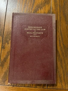 Hardcover A Preliminary Survey of the Law of Real Property Moynihan - Picture 1 of 10