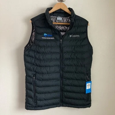 New Columbia Omni Heat puffer vest with company logo Men's size m - Image 1 of 4