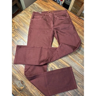 Pantalones de mezclilla JOE'S para hombre calce ajustado color borgoña Merlot #106214 talla 31 Foto 1 de 4