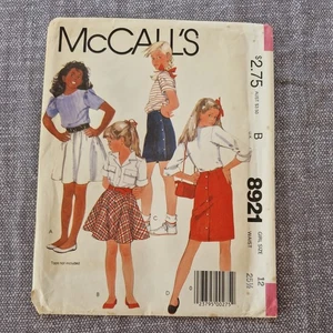 Skirt Sewing Pattern Mccalls 8921 Age 12 Waist 65 Hips 81 - Picture 1 of 9