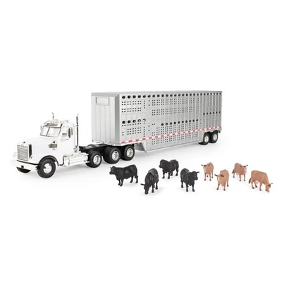Tomy 1:32 Freightliner 122SD Semi with Cattle Trailer - Image 1 of 2