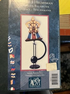 Timonel Náutico Sky Hook Marinero 18" Teeter Totter Estaño Equilibrio Arte Popular Juguete Nuevo - Imagen 1 de 4