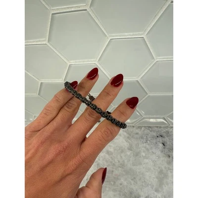 Pulsera calavera de plata de ley M Cohen - para hombre Foto 1 de 4