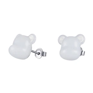 Baccarat Crystal Be@rbrick White Earrings 2814122 - Picture 1 of 6