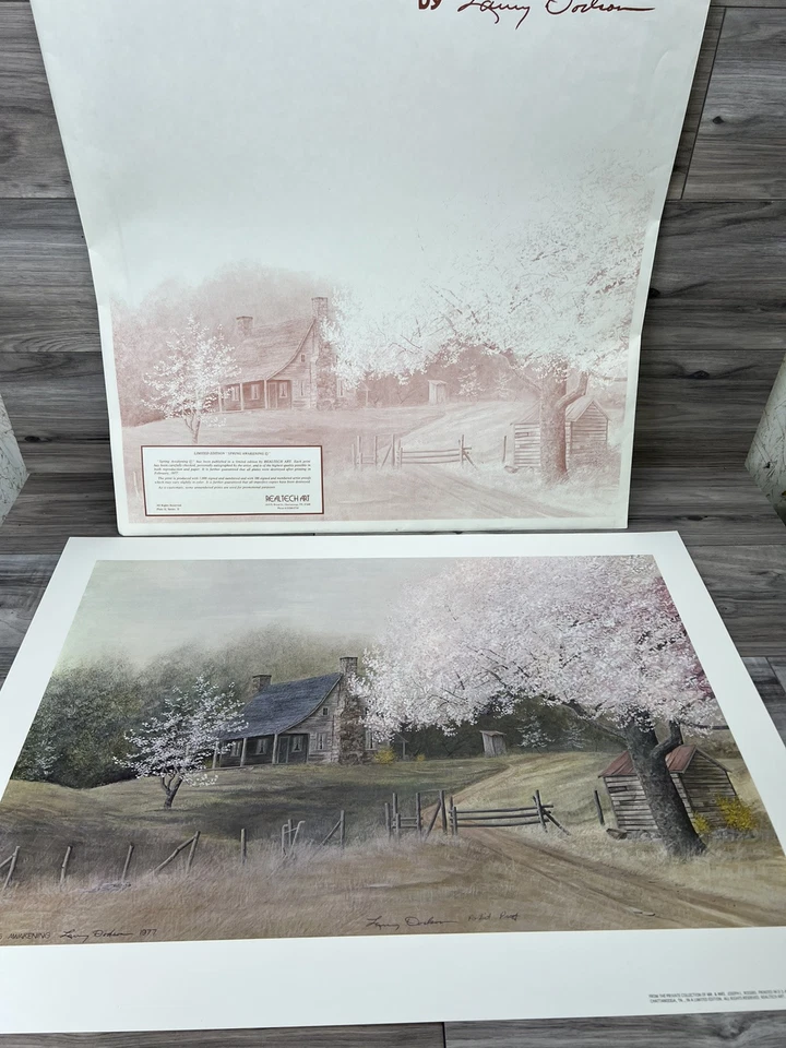 Larry Dodson-1977 "DESPERTAR DE PRIMAVERA" PRUEBA DE ARTISTA Impresión 26x18,5 Foto 1 de 4