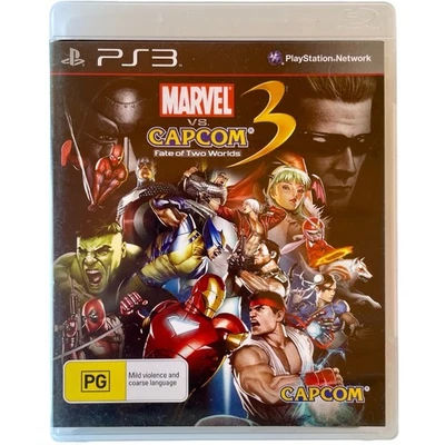 Marvel vs Capcom 3 Fate of Two Worlds PlayStation 3 PS3 Game PAL Fighter - Image 1 of 4