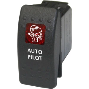 Interruptor basculante AUTO PILOT 742 rojo 12V agua marina barco LED ROJO SPST - Imagen 1 de 1