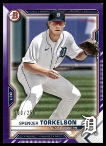 2021 Bowman Prospects Purple #BP-96 Spencer Torkelson /250 - Picture 1 of 2