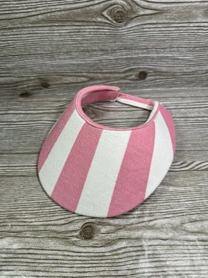 Шляпа козырек для гольфа у бассейна Hugo Loves Tiki взрослая розовая белая полоса махровая ткань - Изображение 1 из 4