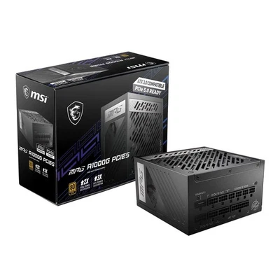 MSI MPG A1000G PCIE 5 ATX 3.0 Gaming Power Supply - Full Modular - 80 Plus G...