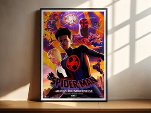 Spider-Man Across The Spider Verse A2 A3 A4 Framed Movie Art Print - Picture 1 of 17