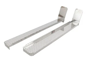 Dee Zee® - 6" Brite-Tread™ Silver Running Boards Fits 09-25 Chevy / GMC - DZ1034 - Picture 1 of 11