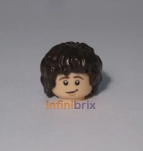 Lego Frodo Baggins Head + Hair piece from sets 9469 Lord of the Rings NEW - Picture 1 of 1