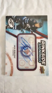 2017-18 Upper Deck Ice Rinkside Signings Jack Roslovic #RS-JR Rookie Auto RC - Picture 1 of 2