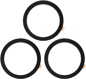 3 Stück Universal Metall Ring Aufkleber für Magnet Handy Halter - Schwarz - Bild 1 von 12