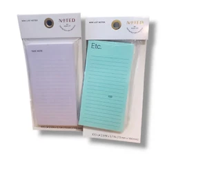 NoTED por Post-it, Mini Lista Notas/Etc. Lote de 2 100 hojas en NTD-36-GRY/BLU2 - Imagen 1 de 6