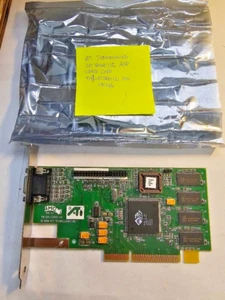 RARE VINTAGE 1998 ATI RAGE 3D IIC 8 MB AGP VIDEO CARD PN: 109-52800-01 MXB166 - Picture 1 of 6