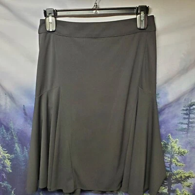 Женская юбка Michael Kors размер 6 однотонная черная трапециевидная - Изображение 1 из 4