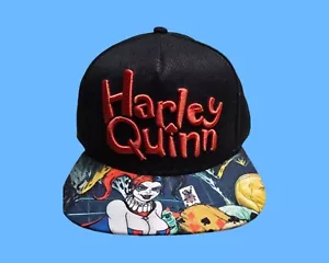Harley Quinn Suicide Squad Snapback Hat Adjustable Cap DC Comics Unisex NWOT - Picture 1 of 8