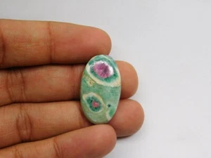 Piedra preciosa Fucquita Rubí natural Cabochon suelto para joyería 24 cts. ME-2773 - Imagen 1 de 4