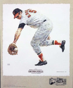 Brooks Robinson Baltimore Orioles Lithograph By Michael Mellett - Picture 1 of 1