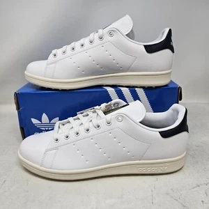 Men's Adidas Stan Smith Spikeless Golf Shoes / White Collegiate Navy / ID4950 - Picture 1 of 5