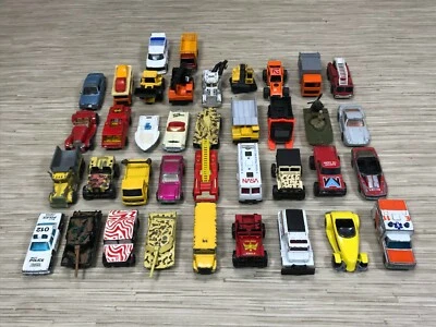 Lot of 38 Vintage Matchbox Cars Mostly 70s 80s Played With Condition Vehicles - Image 1 of 4