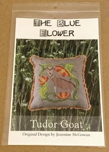 The Blue Flower "Tudor Goat" Cross Stitch Pattern - Picture 1 of 2