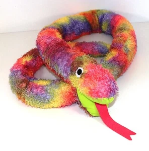 IKEA REGENBOGEN SCHLANGE Djungelorm bunt multicolor Riesenschlange Plüsch 200 cm - Bild 1 von 2