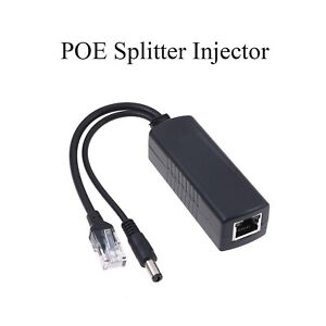 Active PoE Power Over Ethernet Splitter Adapter 48V to 12V 1Amp POE Injector