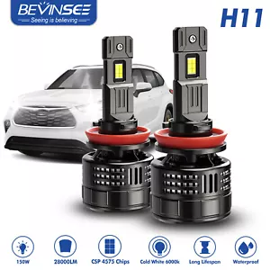 H8 H11 LED Fog Light Bulbs 28000LM 6000K Bright Canbus Kit For BMW E87 2003-2012 - Picture 1 of 11