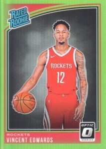 2018-19 Donruss Optic Basketball Lime Green #165 Vincent Edwards RR /149