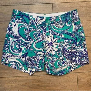 LILLY PULITZER blue Montauk Callahan shorts 00 - Picture 1 of 11