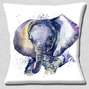 "Novedad Adorable Bebé Elefante 16""x16"" 40 cm Cubierta Cojín Artístico Moderno Diseño - Imagen 1 de 3
