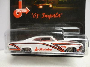 Hot Wheels '65 IMPALA White 1965 Chevy w/RR REAL RUBBER TIRES Jiffy Lube - Picture 1 of 4
