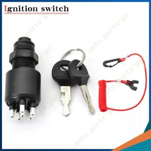 Ignition Switch Key w/ Lanyard for Johnson OMC BRP Evinrude 1996-Up Boat 5005801 - Picture 1 of 9